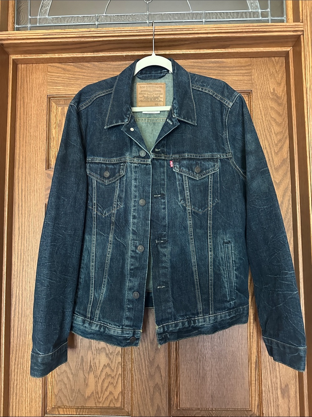 Levi's Dark Blue Denim Trucker Jacket
